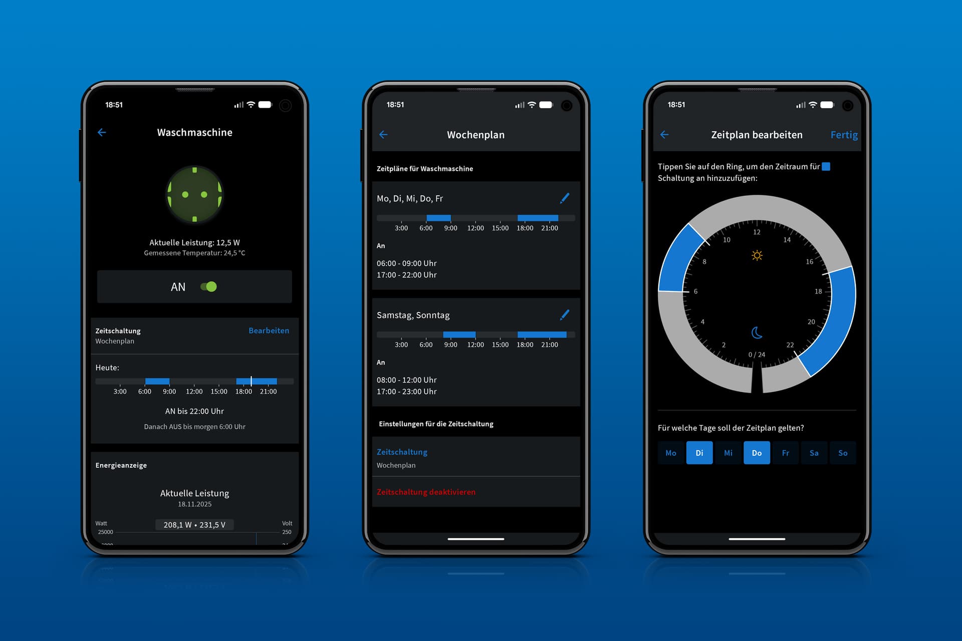 Zeitpläne schalten in der FRITZ!App Smart Home